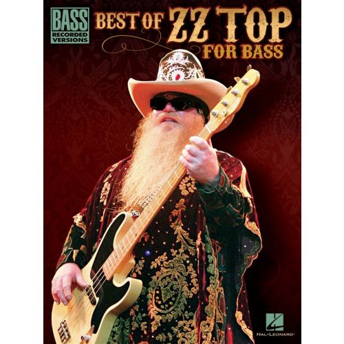 HAL LEONARD BEST OF ZZ TOP FOR BASS BRECORDED VERSIONS - BASS GUITAR