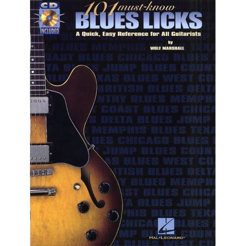 MARSHALL WOLF - 101 MUST-KNOW BLUES LICKS - GUITAR TAB