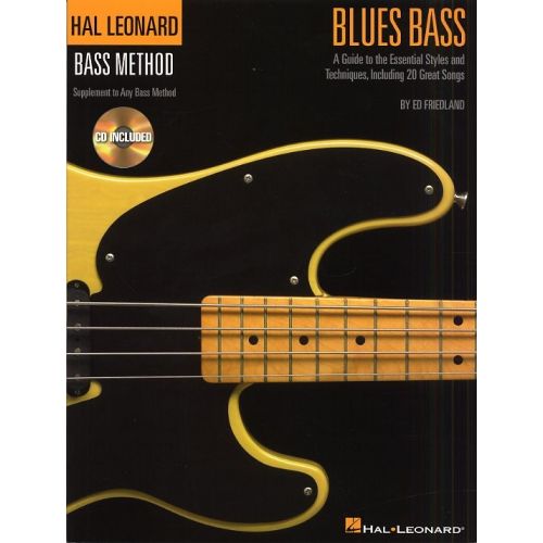 HAL LEONARD BASS METHOD BLUES BASS - A GUIDE TO THE ESSENTIAL STYLES + AUDIO TRACKS - BASS GUITAR