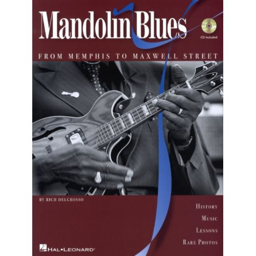 HAL LEONARD RICH DELGROSSO MANDOLIN BLUES FROM MEMPHIS TO MAXWELL STREET BOOK/C - MANDOLIN