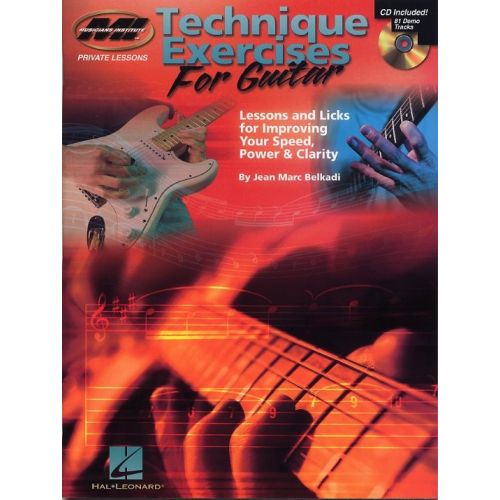 BELKADI JEAN MARC - TECHNIQUE EXERCICES FOR GUITAR ?MI? + CD - GUITAR TAB