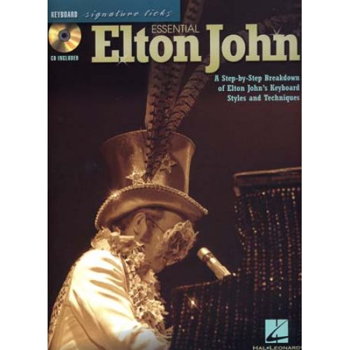 HAL LEONARD JOHN ELTON - SIGNATURE LICKS - ESSENTIAL KEYBOARD + CD