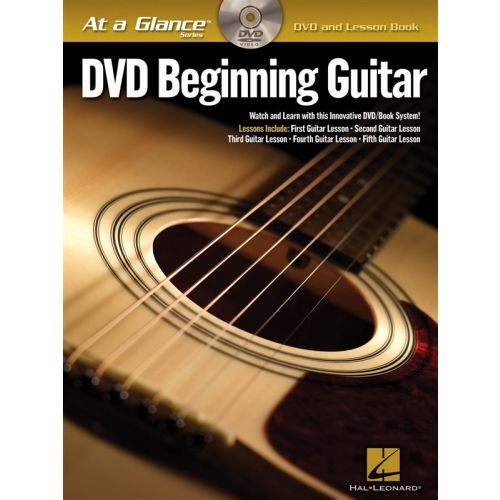 AT A GLANCE BEGINNING GUITAR + DVD - GUITAR