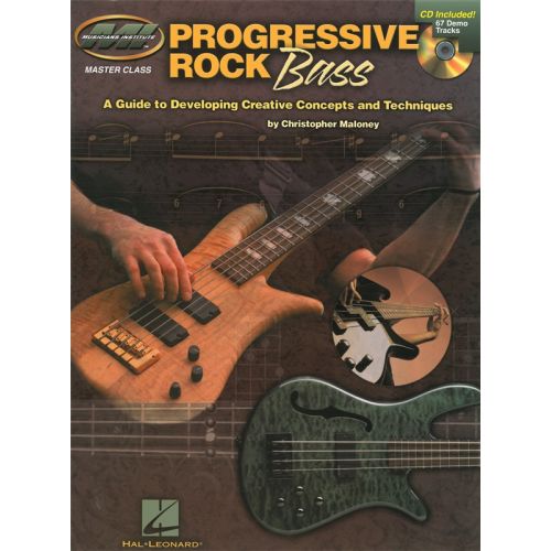 MUSICIANS INSTITUTE PROGRESSIVE ROCK BASS CONCEPTS TECHNIQ TAB + CD - BASS GUITAR TAB