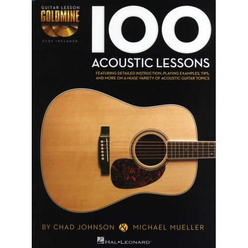 HAL LEONARD Guitar Lesson Goldmine - 100 Acoustic Lessons - Guitar Tab