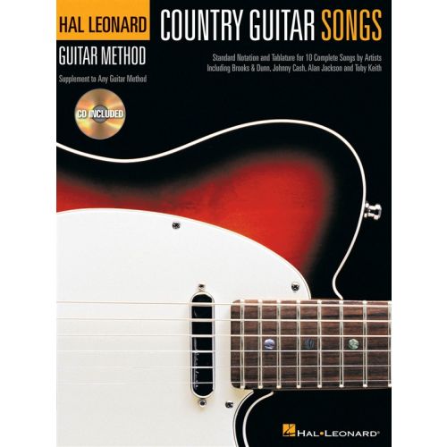 HAL LEONARD COUNTRY GUITAR SONGS TAB + CD - GUITAR