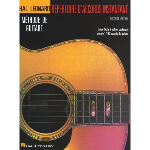 HAL LEONARD GUITAR METHOD INCREDIBLE CHORD FINDER FRENCH EDITION - GUITAR