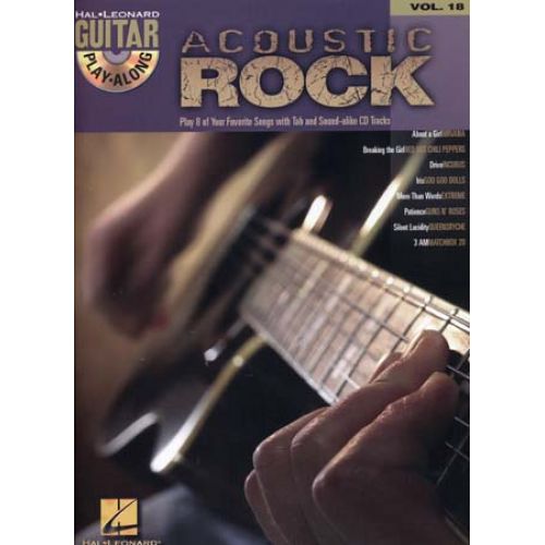 GUITAR PLAY ALONG VOL.18 - ACOUSTIC ROCK + CD - GUITAR TAB