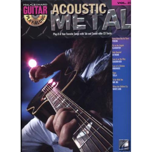  Guitar Play Along Vol.37 - Acoustic Metal + Cd - Guitar Tab