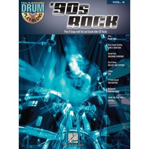 DRUM PLAY-ALONG VOL.6 - '90s ROCK + CD 