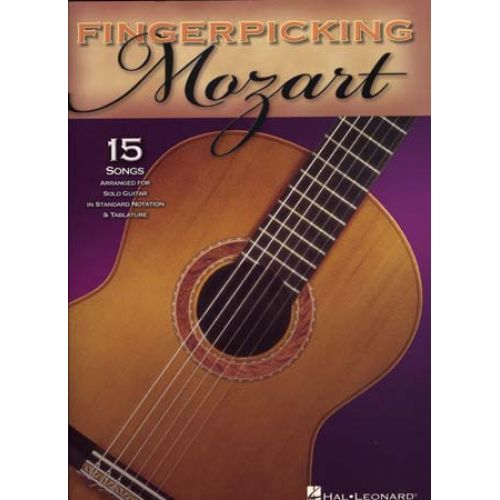 MOZART - FINGERPICKING 15 SONGS FOR SOLO - GUITAR TAB