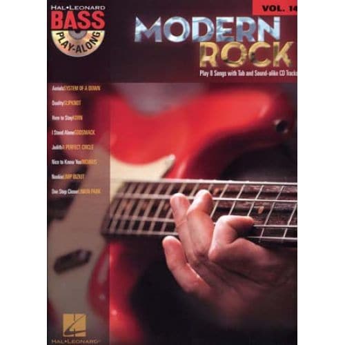 BASS PLAY ALONG VOL.14 - MODERN ROCK + CD - BASS TAB