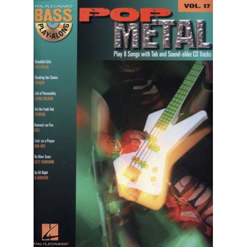BASS PLAY ALONG VOL.17 POP METAL + CD - BASS TAB