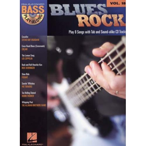 BASS PLAY ALONG VOL.18 - BLUES ROCK + CD - BASS TAB