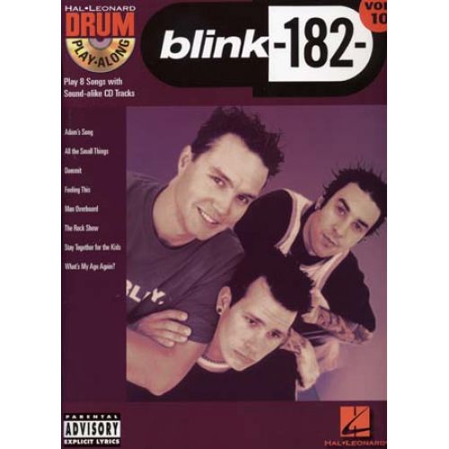 DRUM PLAY ALONG VOL.10 - BLINK 182 + CD - DRUM