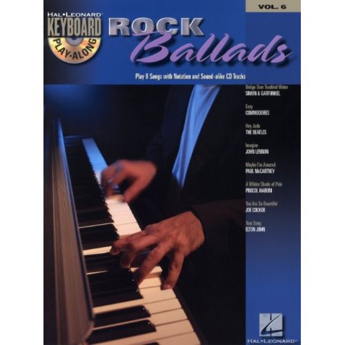 HAL LEONARD KEYBOARD PLAY ALONG VOL.6 - ROCK BALLADS + CD
