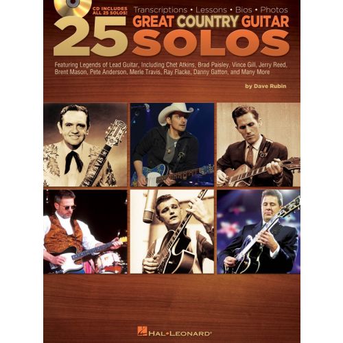 DAVE RUBIN - 25 GREAT COUNTRY GUITAR SOLOS - GUITAR