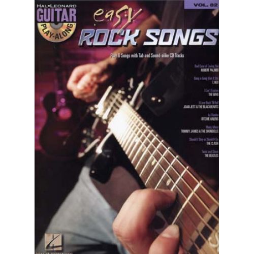 HAL LEONARD GUITAR PLAY ALONG VOL.82 - EASY ROCK SONGS + CD - GUITAR TAB