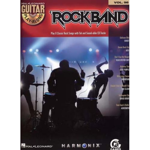 GUITAR PLAY ALONG VOL.98 - ROCKBAND + CD - GUITAR TAB