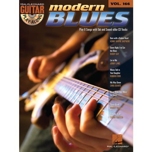 GUITAR PLAY ALONG VOLUME 166 MODERN BLUES + CD - GUITAR