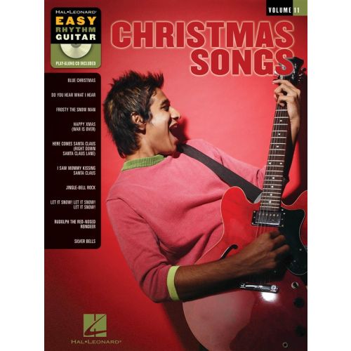 CHRISTMAS SONGS EASY RHYTHM GUITAR + CD - GUITAR TAB