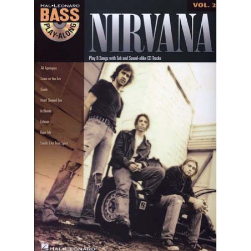 HAL LEONARD NIRVANA - BASS PLAY ALONG VOL.25 + CD - GUITAR TAB