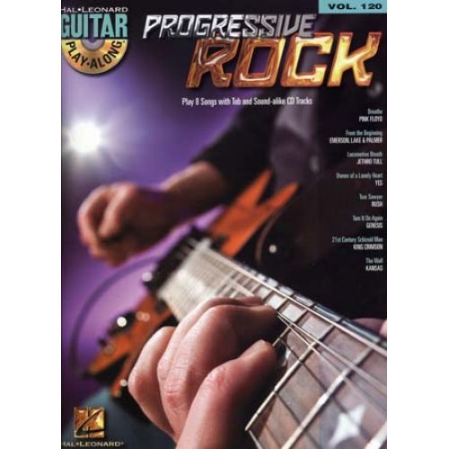HAL LEONARD GUITAR PLAY ALONG VOL.120 - PROGRESSIVE ROCK + CD - GUITAR TAB