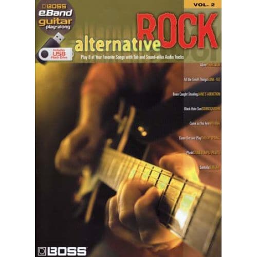 BOSS EBAND - GUITAR PLAY ALONG VOL.2 - ALTERNATIVE ROCK + USB - GUITAR TAB