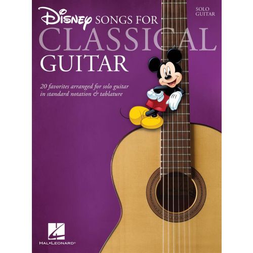 DISNEY SONGS - CLASSICAL GUITAR - SOLFEGE ET TABLATURES 