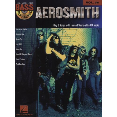BASS PLAY ALONG VOLUME 36 AEROSMITH BASS GUITAR + CD - BASS GUITAR TAB