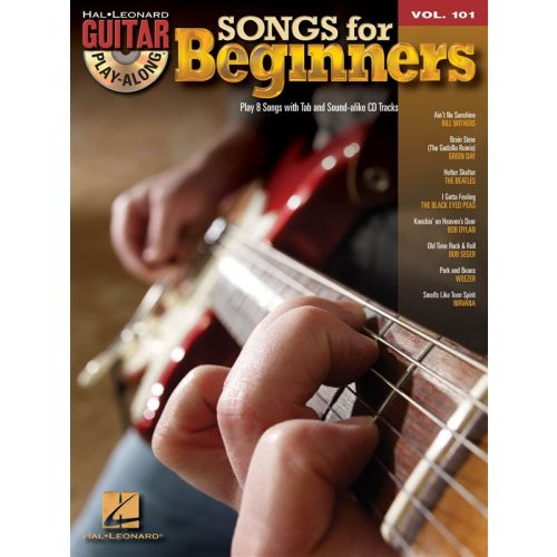 HAL LEONARD GUITAR PLAY-ALONG VOLUME 101 - SONGS FOR BEGINNERS - GUITAR