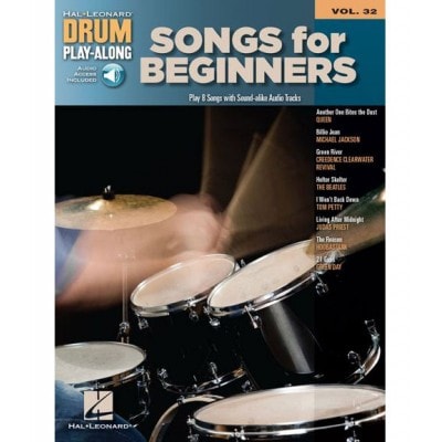 HAL LEONARD DRUM PLAY ALONG VOLUME 32 SONGS FOR BEGINNERS DRUMS + MP3 - DRUMS
