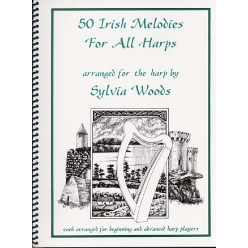 WOODS SYLVIA - 50 IRISH MELODIES - HARPE