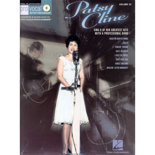 PRO VOCAL VOLUME 22 - PATSY CLINE + CD - MELODY LINE, LYRICS AND CHORDS