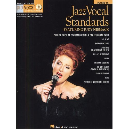JAZZ VOCAL STANDARDS - SING 10 POPULAR STANDARDS WITH A PROFESSIONAL BAND + CD - VOICE