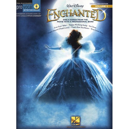 HAL LEONARD PRO VOCAL VOLUME 2 ENCHANTED MIXED EDITION MEN WOMEN VCE + CD - MELODY LINE, LYRICS AND CHORDS