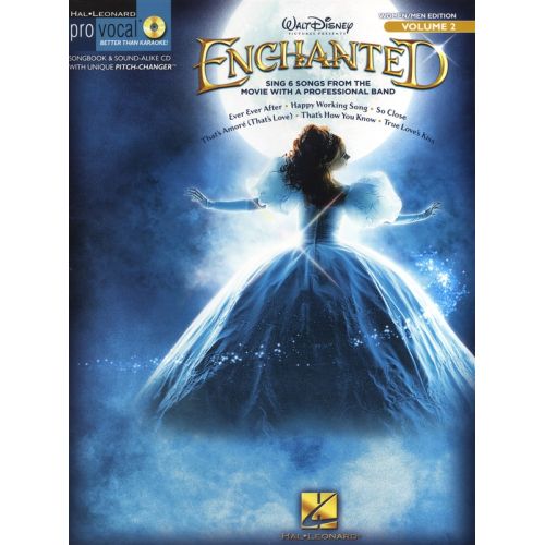 PRO VOCAL VOLUME 2 ENCHANTED MIXED EDITION MEN WOMEN VCE + CD - MELODY LINE, LYRICS AND CHORDS