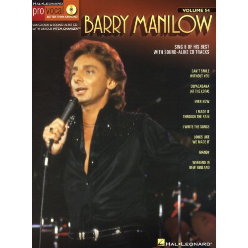  Pro Vocal Volume 54 - Mens Edition Barry Manilow Voice + Cd - Voice