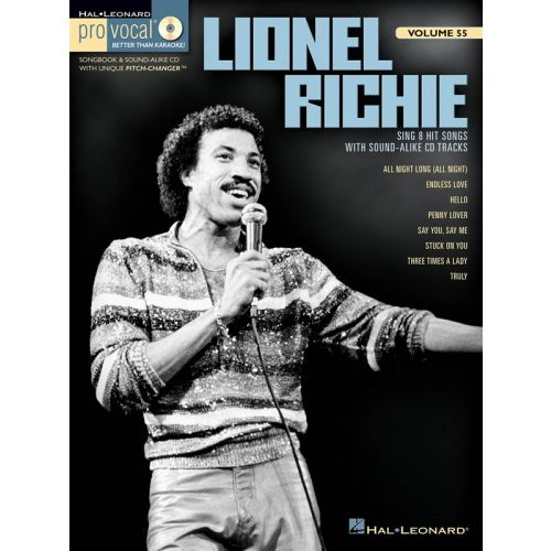 HAL LEONARD PRO VOCAL VOLUME 55 RICHIE LIONEL MENS EDITION + CD - VOICE