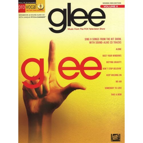 HAL LEONARD PRO VOCAL VOLUME 8 - GLEE MALE AND FEMALE VOICE + CD - VOICE