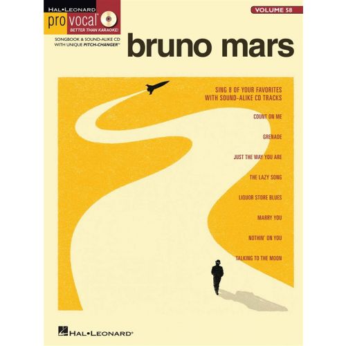 PRO VOCAL VOLUME 58  - MARS BRUNO MENS EDITION + CD - VOICE