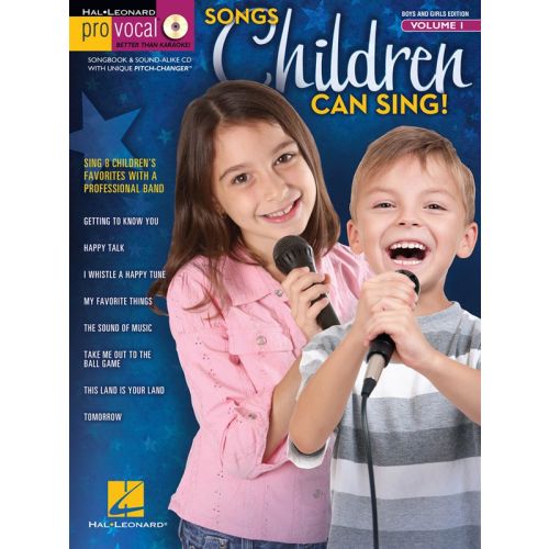 PRO VOCAL - BOYS AND GIRLS VOLUME 1 - SONGS CHILDREN CAN SING + CD - VOICE