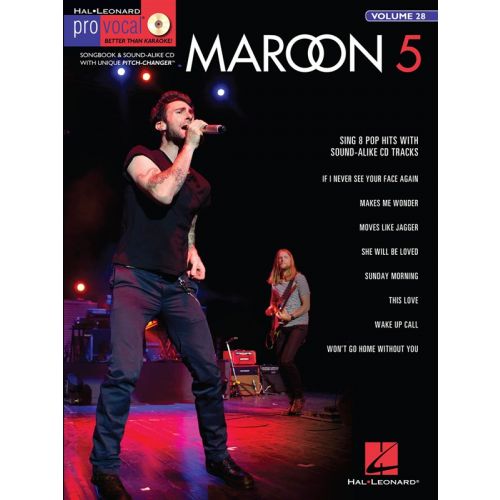 PRO VOCAL MENS EDITION VOLUME 28 - MAROON 5 + CD - VOICE