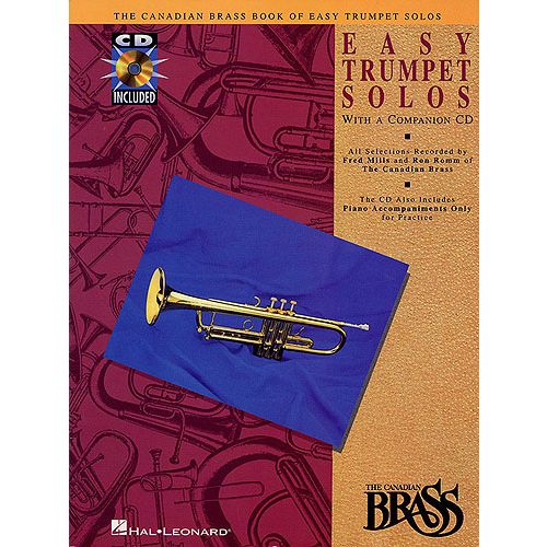 HAL LEONARD CANADIAN BRASS - BOOK OF EASY TRUMPET SOLOS - TROMPETTE