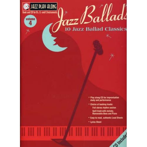 HAL LEONARD JAZZ PLAY ALONG VOL.04 JAZZ BALLADS BB, EB, C INST. CD