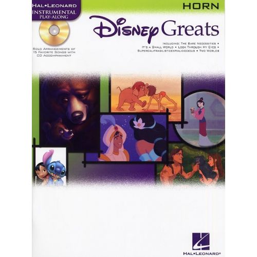 HAL LEONARD DISNEY GREATS + CD - HORN