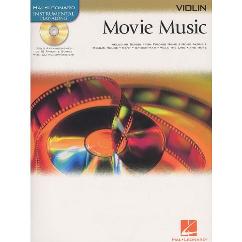 HAL LEONARD MOVIE MUSIC - VIOLIN+ CD - VIOLIN