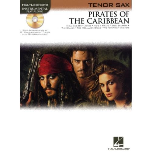HAL LEONARD KLAUS BADELT PIRATES OF THE CARIBBEAN + CD - TENOR SAXOPHONE