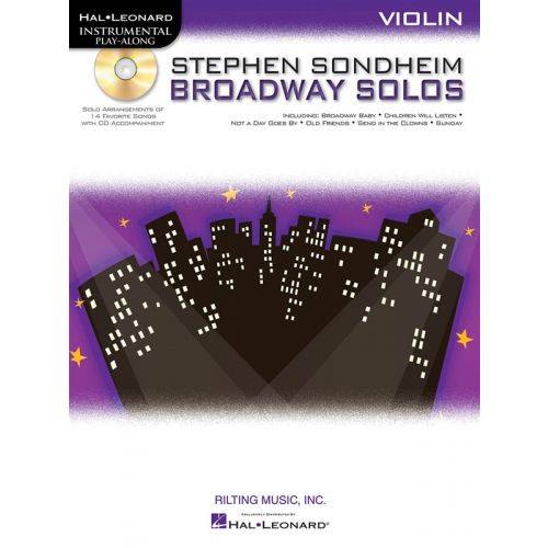 INSTRUMENTAL PLAY ALONG - SONDHEIM STEPHEN - BROADWAY SOLOS + CD - VIOLIN