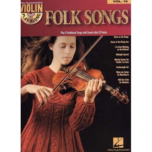 VIOLIN PLAY ALONG VOL.16 + CD - FOLK SONGS - VIOLIN